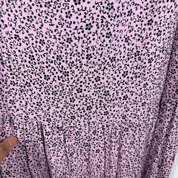 Zadig & Voltaire Pink Print Maxi Dress Size XS Flutter Sleeve Romantic - Picture 14 of 16